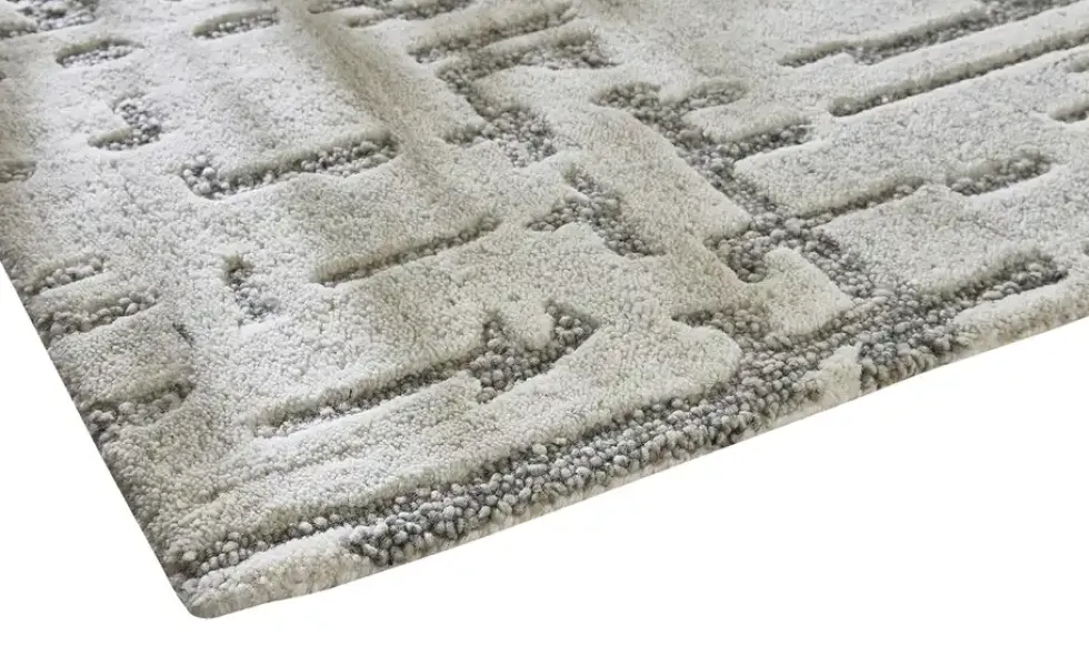 Handtuft-Teppich Modern Natur