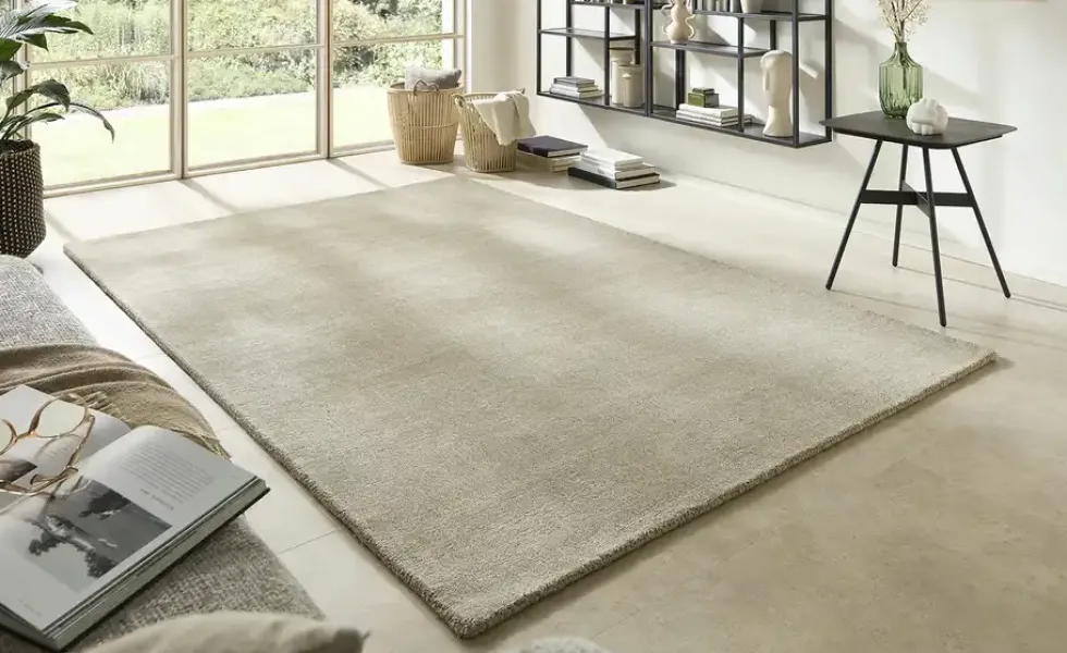Handweb-Teppich Vinaya Natural