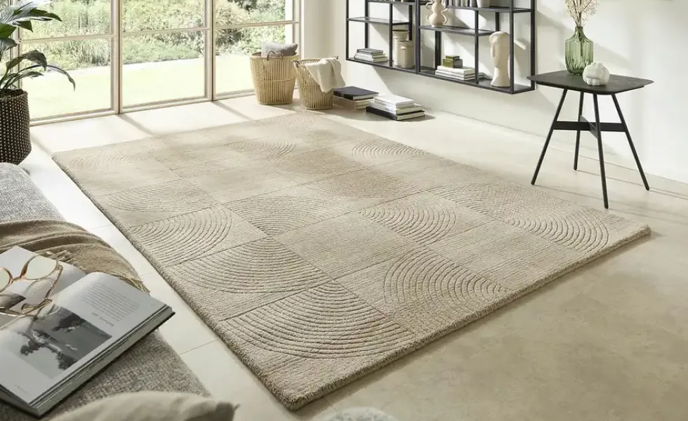 Handweb-Teppich Zen