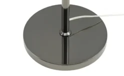 Höffner Selection Stehleuchte, 5-flammig, schwarzchrom,Rauchglas Hins Black