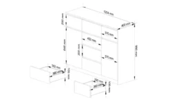 Highboard 120 cm breit Kersten