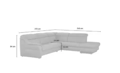 himolla Ecksofa Leder 9707
