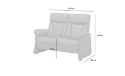 himolla Ledersofa 2-sitzig 4010