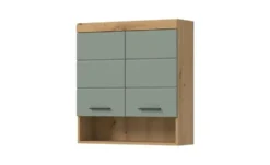 Hängeschrank SCHLOONSEE, Breite 74cm, 2 Türen, 1 offenes Fächer, MDF-Front, in verschiedenen Farben erhältlich, Badmöbel, Badschrank, Schrank, Bad Schloonsee