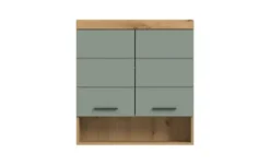 Hängeschrank SCHLOONSEE, Breite 74cm, 2 Türen, 1 offenes Fächer, MDF-Front, in verschiedenen Farben erhältlich, Badmöbel, Badschrank, Schrank, Bad Schloonsee