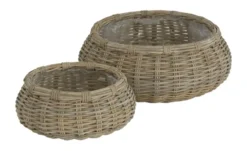 HOME STORY Rattankorb, 2er Set