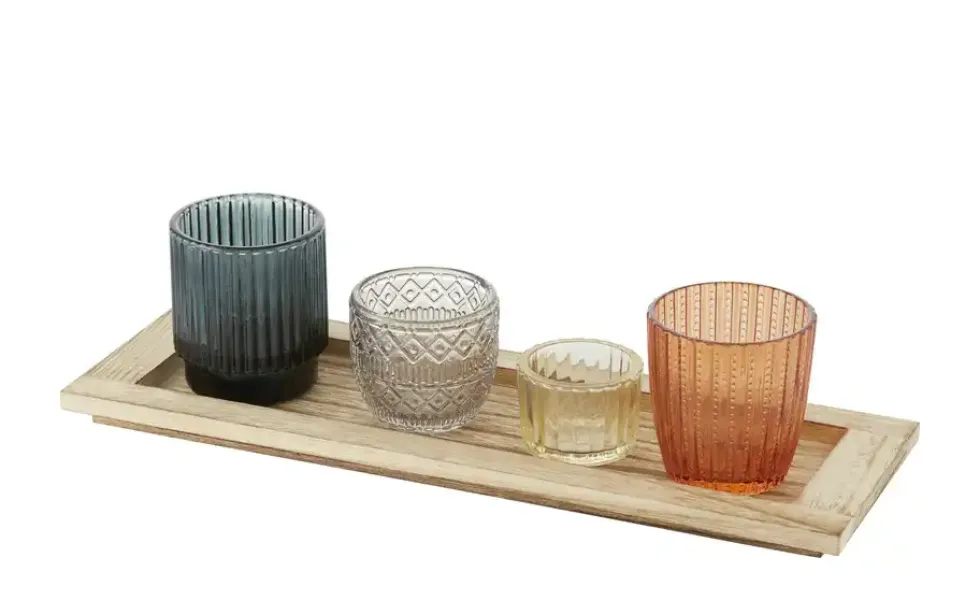 HOME STORY Teelichtglas, 4er Set