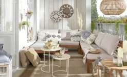 HOME STORY Kissen Grobstrickornamente