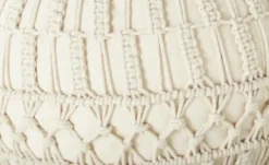 HOME STORY Pouf Macrameoptik