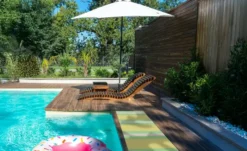 In- und Outdoor Webteppich Pool-Party