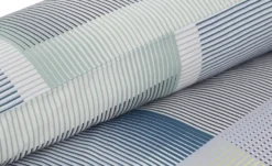 indigo Mako-Satin Bettwäsche Offset