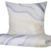 indigo Mako-Satin Wende-Bettwäsche Marble