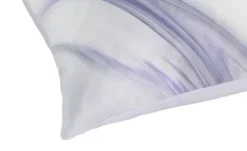 indigo Mako-Satin Wende-Bettwäsche Marble