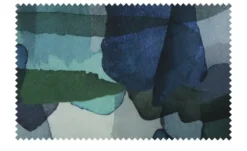 indigo Mako-Satin Wendebettwäsche Stripes