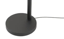 Jette Home Bogenleuchte, 5-flammig, schwarz-matt mit Rauchglas