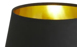 Keramik-Tischleuchte, 1-flammig, goldfarbig