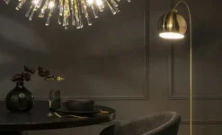 KHG Bogenleuchte, 1-flammig, messing-matt
