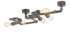 KHG Decken-/ Wandleuchte, 5-flammig Pipe