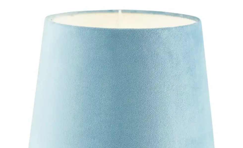 KHG Keramik-Tischleuchte, 1-flammig, blau ´Vögel´