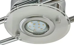 KHG LED- Deckenspot, 5- flammig, chrom