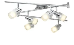 KHG LED- Deckenstrahler, 6-flammig, chrom
