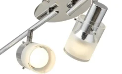 KHG LED- Deckenstrahler, 4-flammig mit Glas