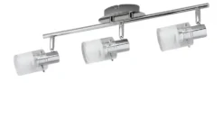 KHG LED- Deckenstrahler, 3-flammig mit Glas
