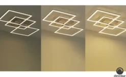 KHG LED-Deckenleuchte, Alu/chrom