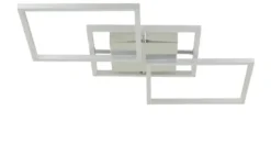KHG LED-Deckenleuchte, Alu/chrom