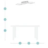 KHG LED-Deckenleuchte, chrom `Wavy`
