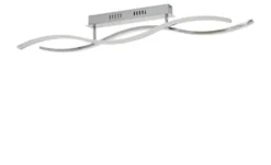 KHG LED-Deckenleuchte, chrom `Wavy`
