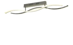 KHG LED-Deckenleuchte, chrom `Wavy`