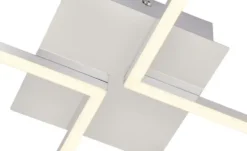 KHG LED-Deckenleuchte, 2-flammig, Alu
