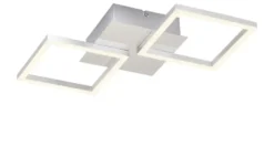 KHG LED-Deckenleuchte, 2-flammig, Alu