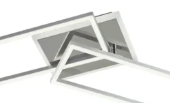 KHG LED-Deckenleuchte, 3-flammig, chrom/ alu mit Fernbedienung