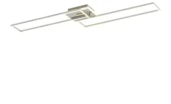 KHG LED-Deckenleuchte, 3-flammig, chrom/ alu mit Fernbedienung