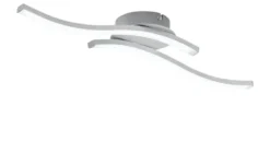 KHG LED-Deckenleuchte, 2-flammig, alufarben