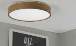 KHG LED-Deckenleuchte, 1-flammig, Eichenholz