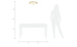 KHG LED-Deckenleuchte, 1-flammig, goldfarben
