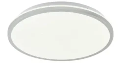 KHG LED-Deckenleuchte mit Backlight, silberfarben