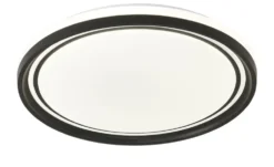 KHG LED-Deckenleuchte, schwarz mit Fernbedienung