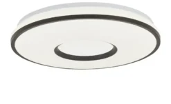 KHG LED-Deckenleuchte, schwarz mit Fernbedienung
