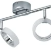KHG LED-Deckenstrahler, 2-flammig, Acrylringe