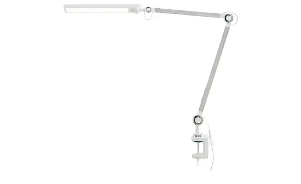 KHG LED-Klemmleuchte, 1-flammig, weiß mit Touchpad