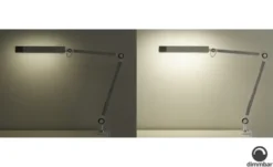KHG LED-Klemmleuchte, 1-flammig, weiß mit Touchpad