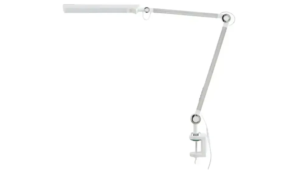 KHG LED-Klemmleuchte, 1-flammig, weiß mit Touchpad