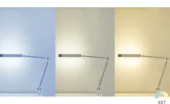KHG LED-Klemmleuchte, 1-flammig, weiß mit Touchpad