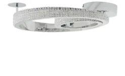 KHG LED-Kristall-Deckenleuchte, `Kreise´