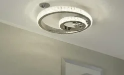 KHG LED-Kristall-Deckenleuchte, `Kreise´