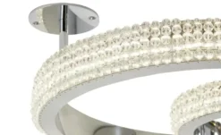 KHG LED-Kristall-Deckenleuchte, `Kreise´